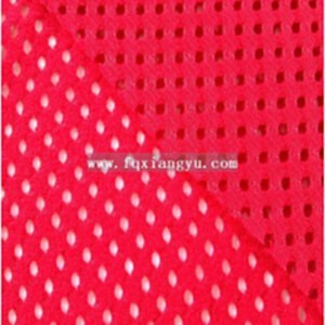 新款鞋材服裝面料、經編滌綸拉毛布洞洞拉毛布打孔絨布