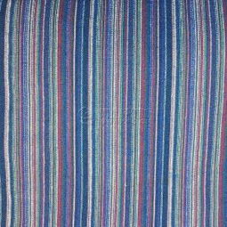 滌棉條紋色織坐墊鞋墊面料 民族風條子鞋材與帽子面料的多元應用