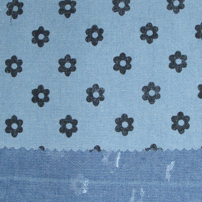 MB4061印雪花牛仔布料 專業鞋材與服裝面料的優選